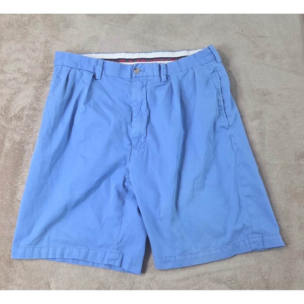 Vintage Polo Ralph Lauren Fairway shorts Double Pleated Mens 34 chino cotton